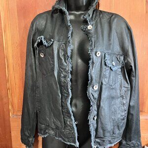 Deconstructed Leather Jacket by Jackett